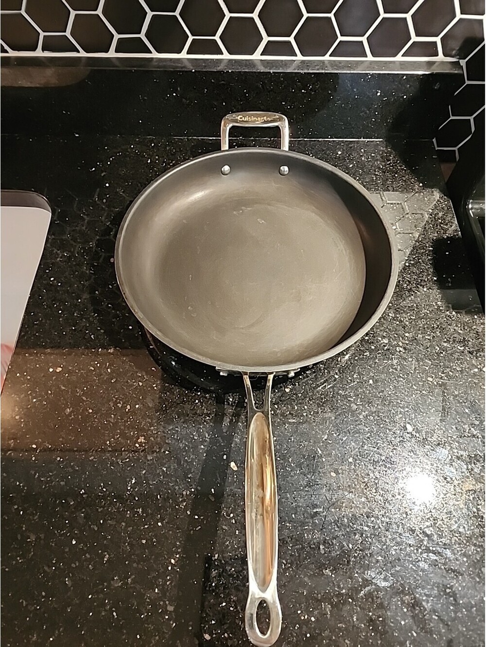 CUISINART STAINLESS STEEL 12" SKILLET WITH HELPER HANDLE ~~722-30H